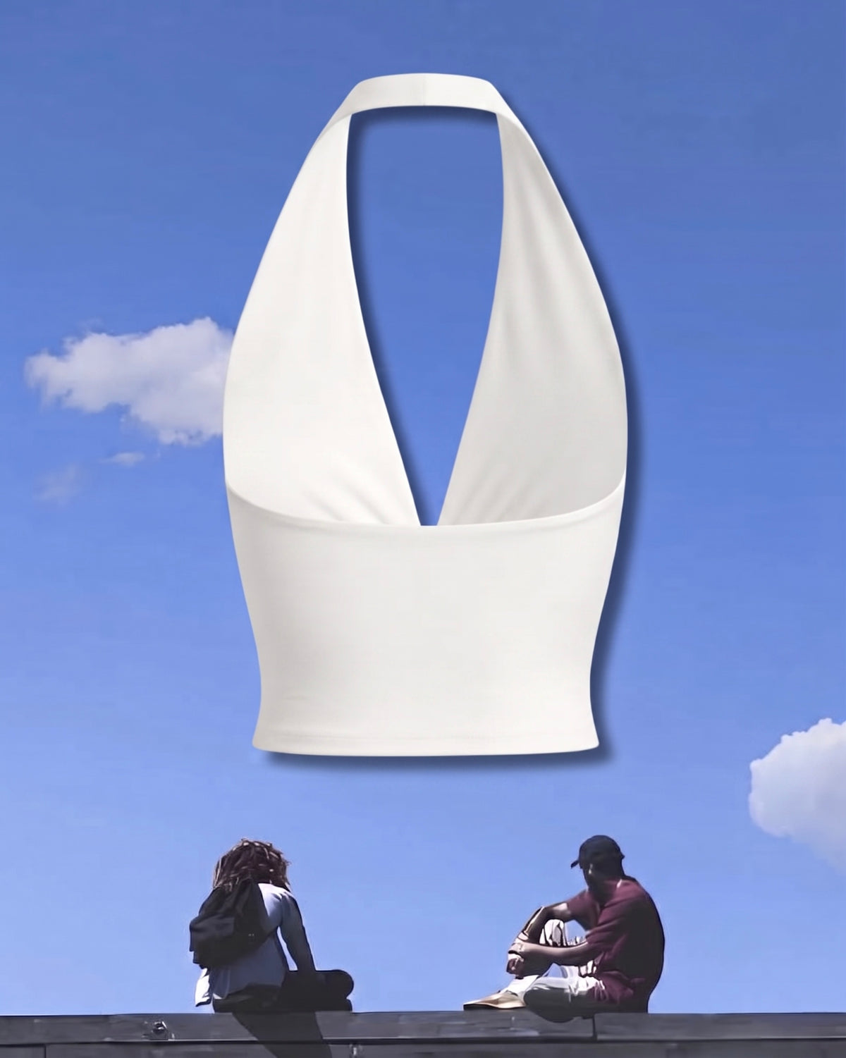 Fred Again logo halter top